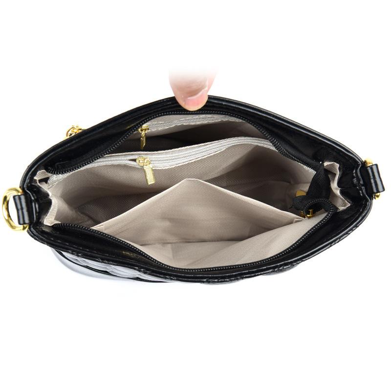 Women's bags, new trendy and versatile large-capacity women's soft leather messenger bags