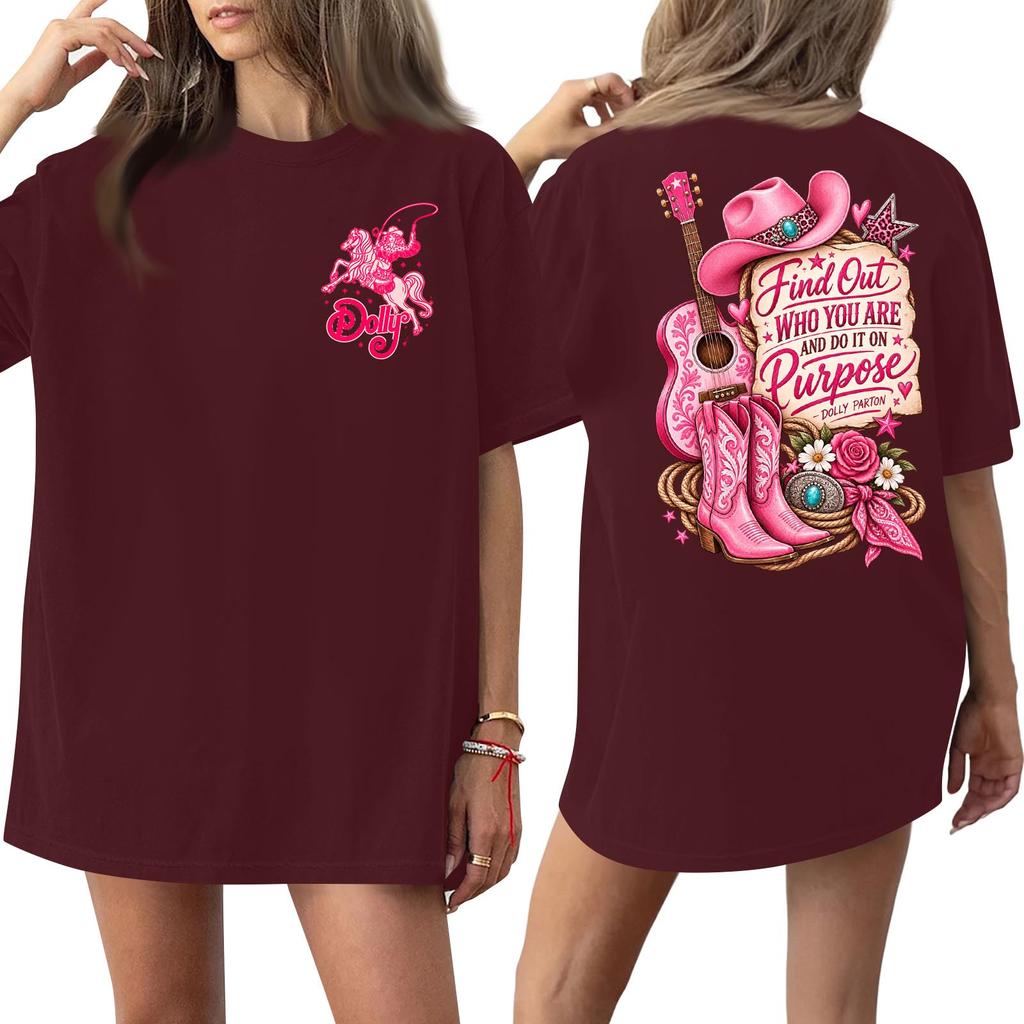 Women's Trendy Casual Short Sleeve Letter Print T-Shirt for Everyday Wear