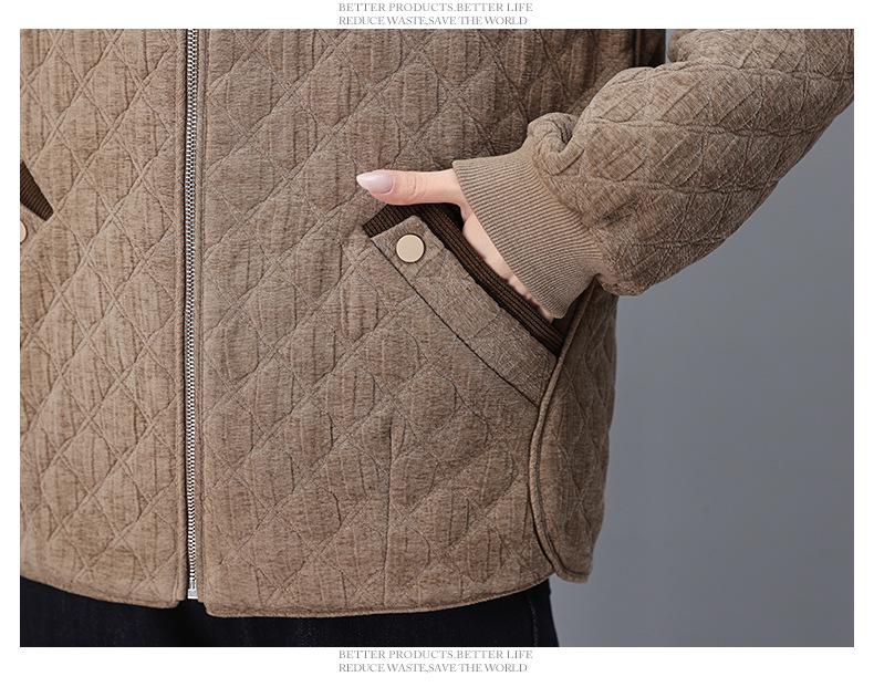 Women's Hooded Spliced Jacket - Spring/Autumn 2024 Fashion: Casual, Loose, Slimming Short Style for Petite and Moms