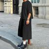 Two Pieces Oversized Men Short Sleeve T-Shirts and Loose Pants Outfits Sets
