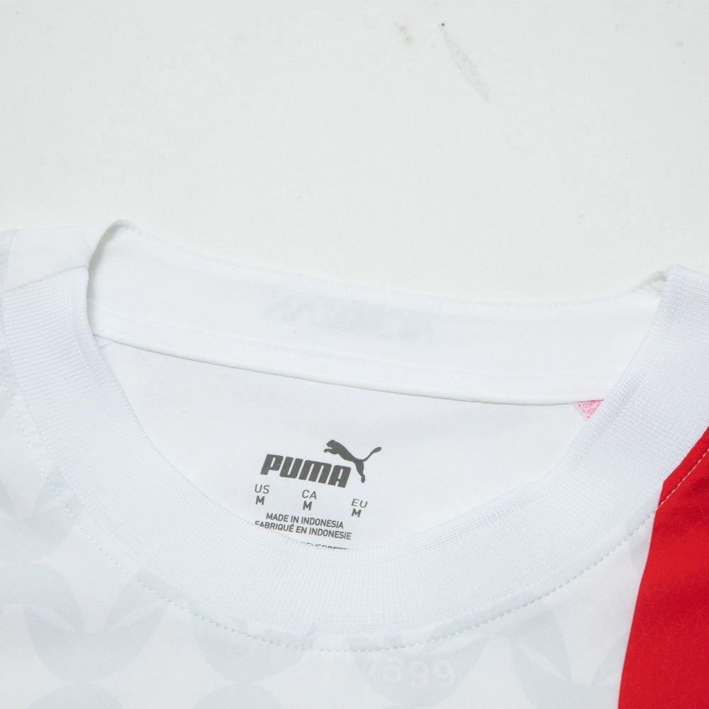 Puma Acm Away Authentic Player Edition Jersey With Logo Print Round Neck Short Sleeve Soccer Shirt Men Tops White 770390-02