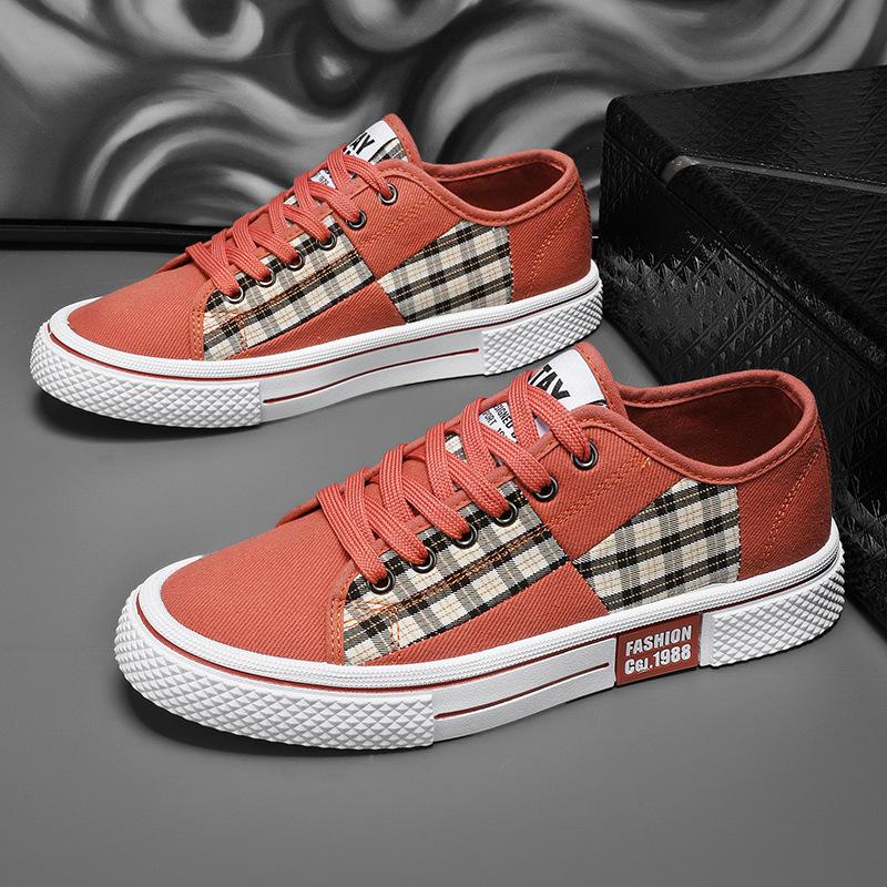 

Men s shoes four seasons new casual shoes fashion low-top board shoes youth trend canvas shoes Korean version of student sports shoes 44