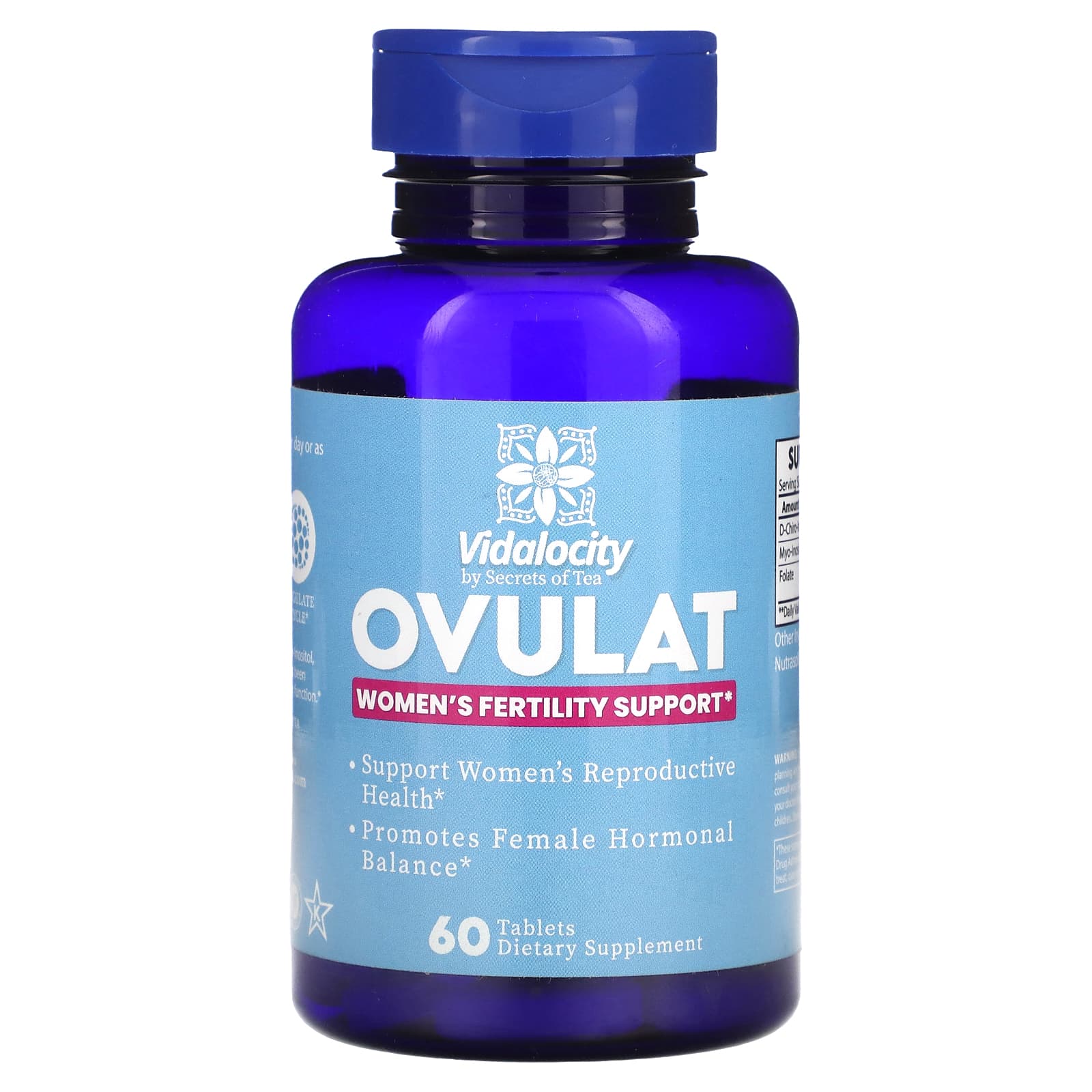 

Vidalocity, Ovulat, Female Infertility Support, 60 Tablets