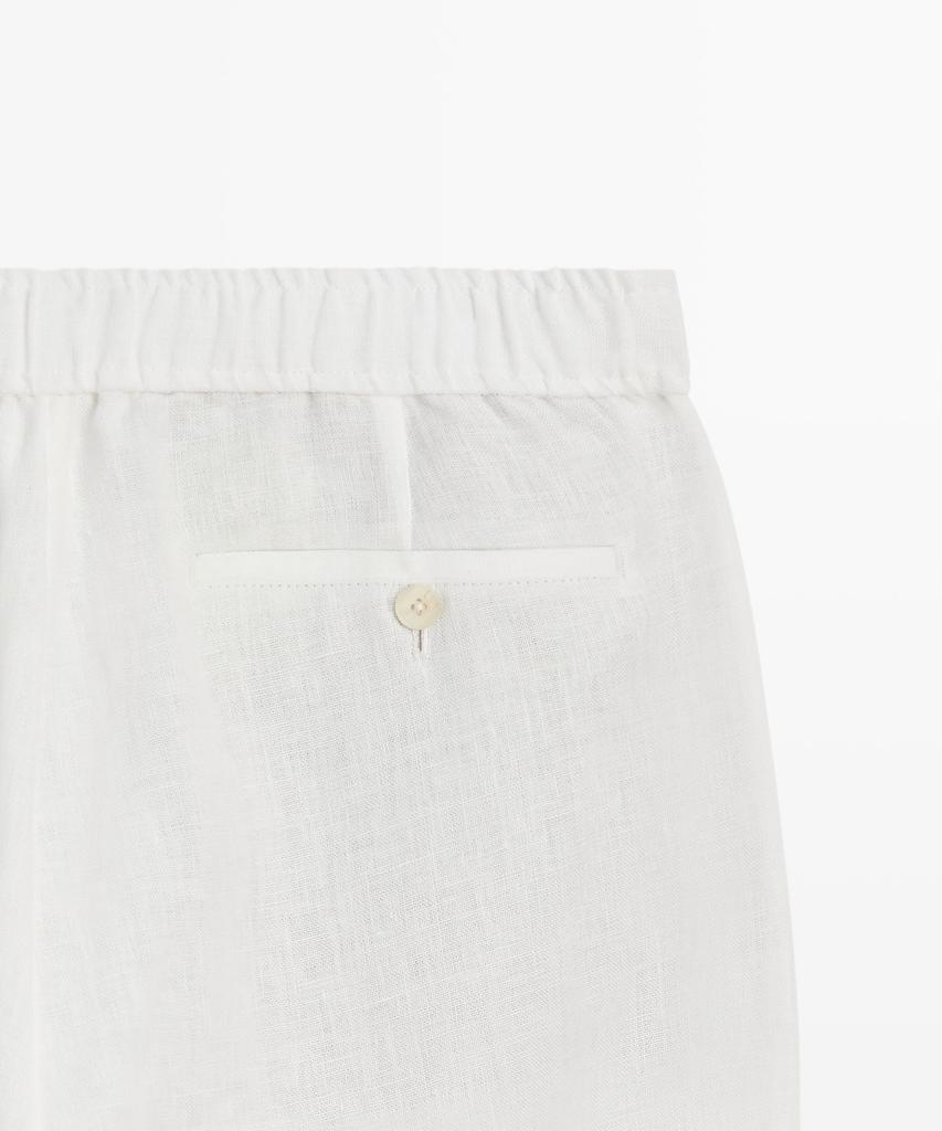 Masimodutti 100% Linen Jogger Fit Pants