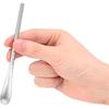 5Inch/12.8cm Coffee Stirrers Spoon,Silver Stainless Steel 304# Coffee Stir Sticks,Round Solid Handle Cocktail Beverage Iced Tea Stirring Stick,Drink