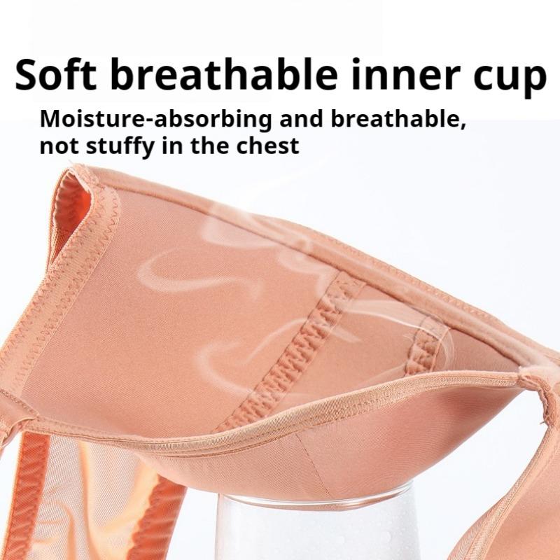 Biustonosz zapobiegający opadaniu w dużym rozmiarze Duży biust Mały rozmiar Bielizna Push-up Oddychający Biustonosz z dużą miseczką