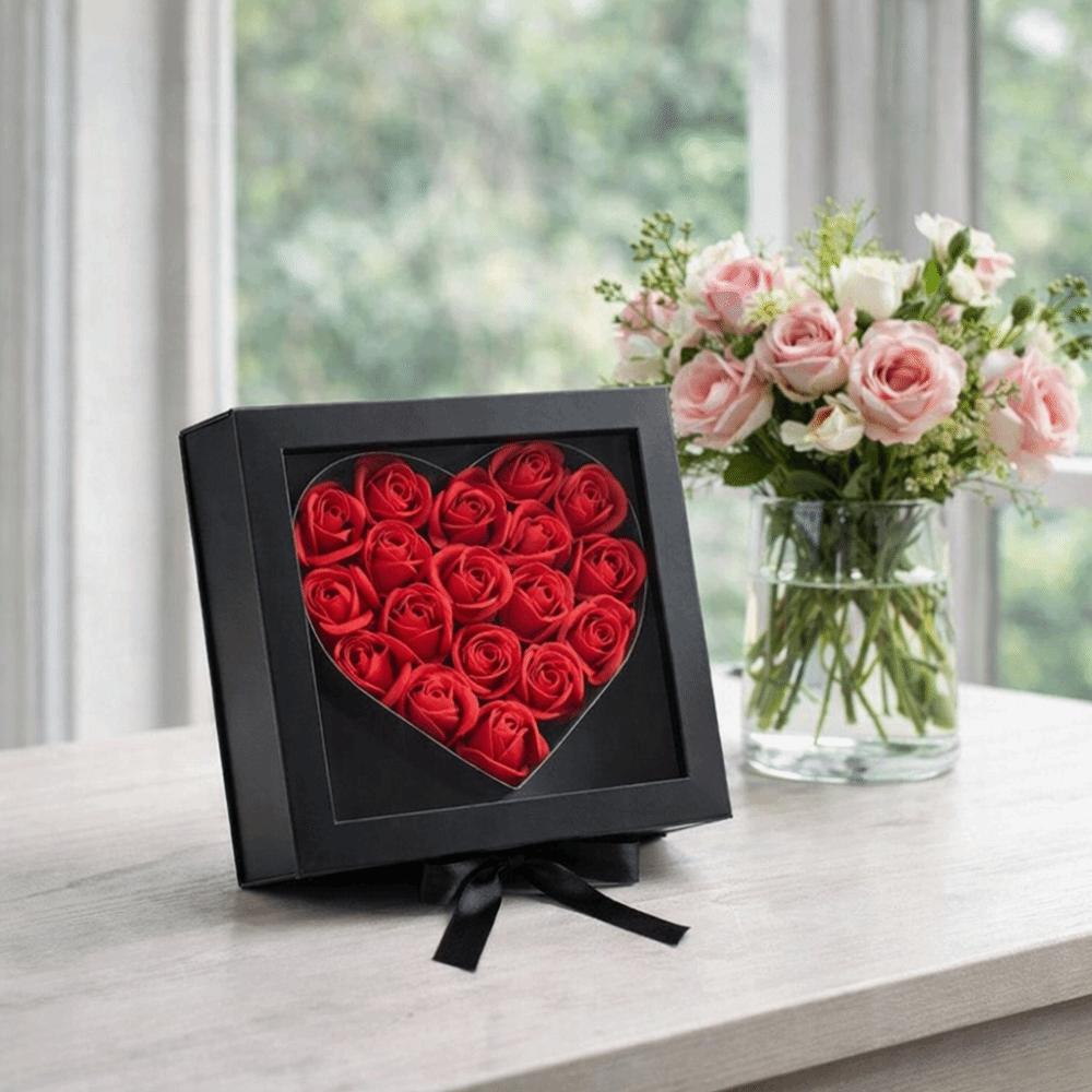 Fillable Mother's Day Gift Box Elegant Flower Display Box Floral Packaging Box Wedding Anniversary
