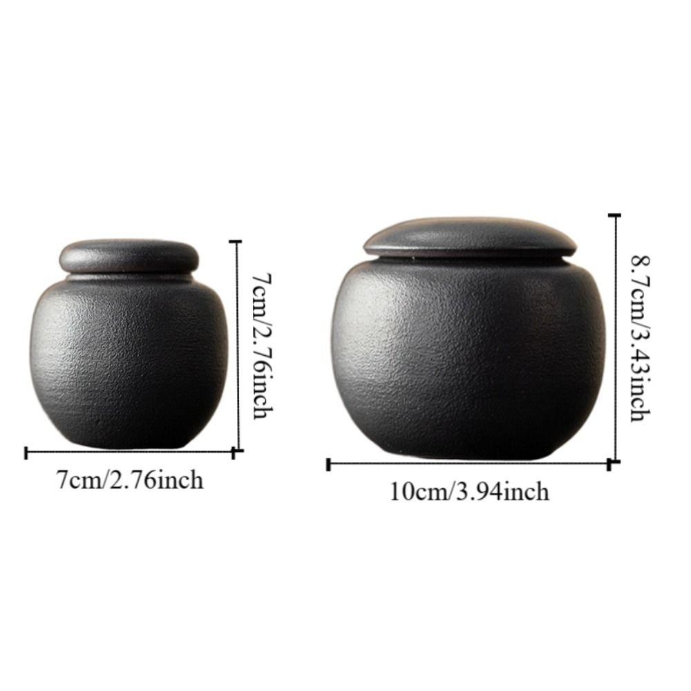 Elegant Pu'er Tea Storage Box Ceramic Tea Cans Multi-function Tea Sealed Jar  Friends