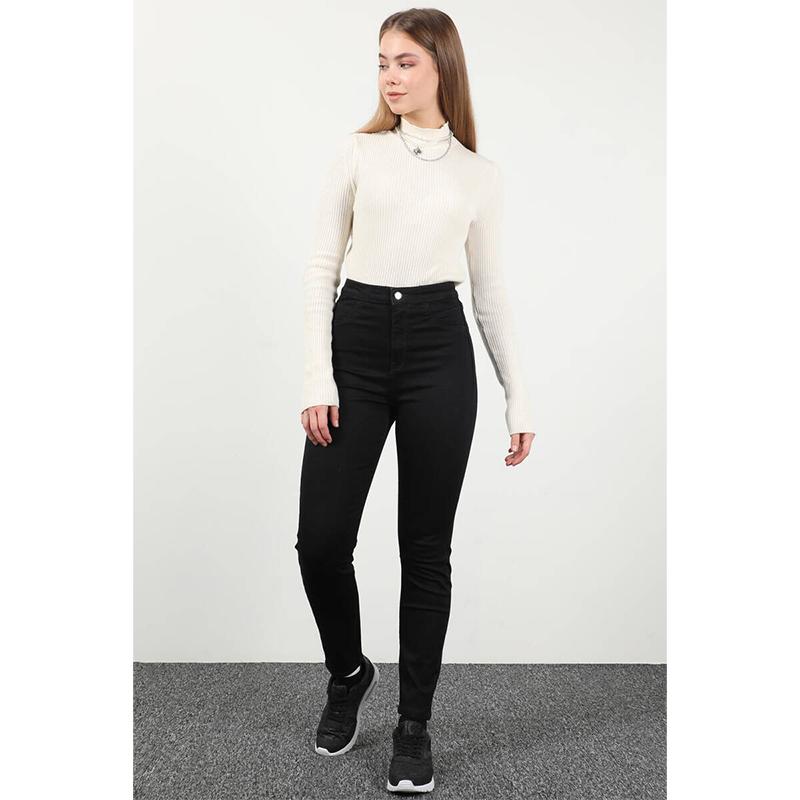 

Женские джинсовые брюки с кисточками, черные