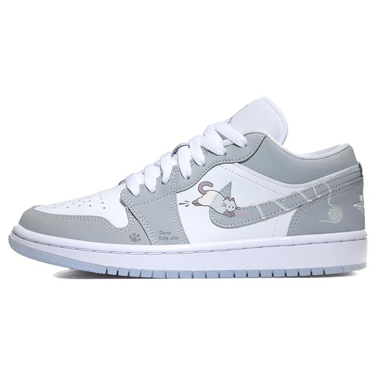 

Jordan Air Jordan 1 Vintage Basketball Shoes Women s Gray White DC0774-105(Team10- QD) 43