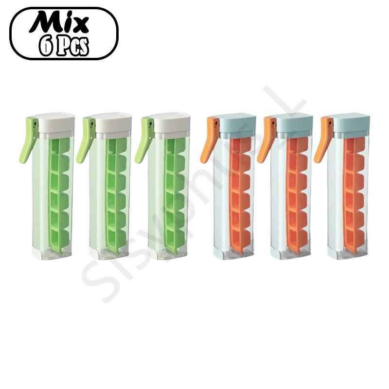 Press Type Ice Cube Tray Plastics Ice Cube Maker Easy to Demold Ice Tray Mold DIY Whiskey Cocktail Tools Kitchen Accessories
