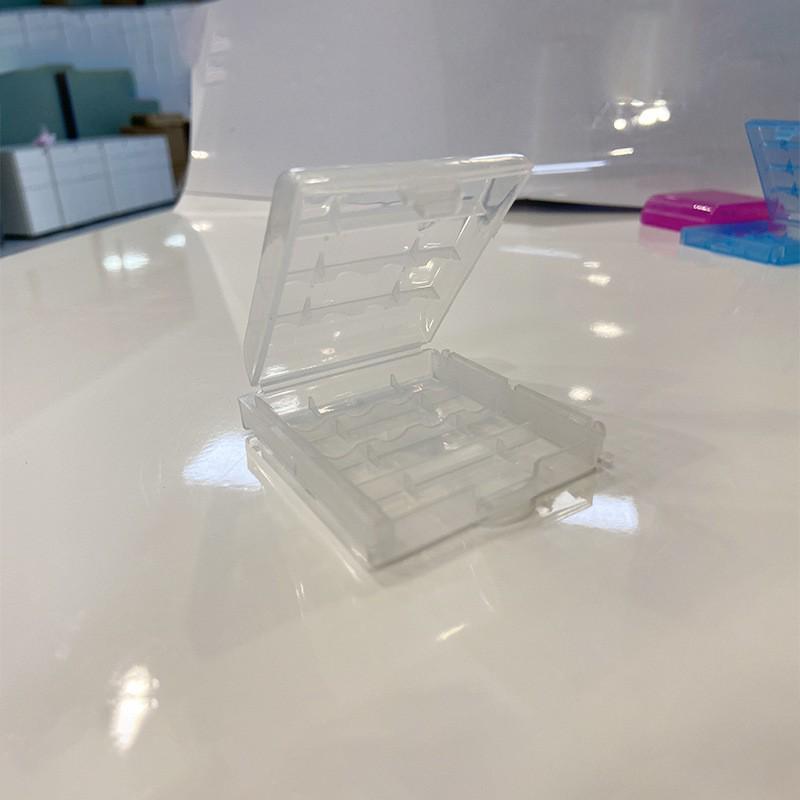 Универсальный ящик для хранения батареек AA AAA литиевых 14500 с отсеком из полипропилена против короткого замыкания прозрачный 637₽