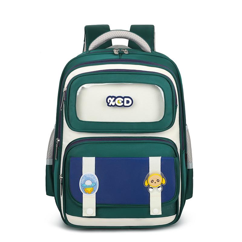 

And Colorful Eyecatching School Backpack For Boys And Girls With Design Supportive Green Blue