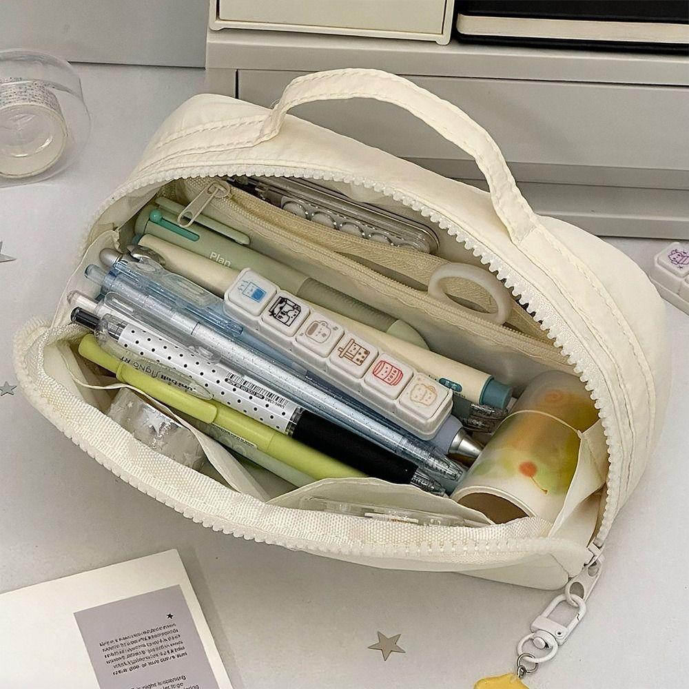 Multi-functional Dachshund Pencil Case Multi Layer Handheld Stationery Pouch Large Capacity Pen Bag Students