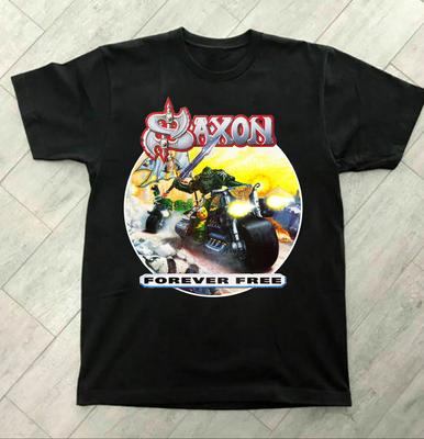 Saxon Band Forever Free Album Musik Unisex T-shirt Alla Storlekar S Till 5XL Unisex T-shirt