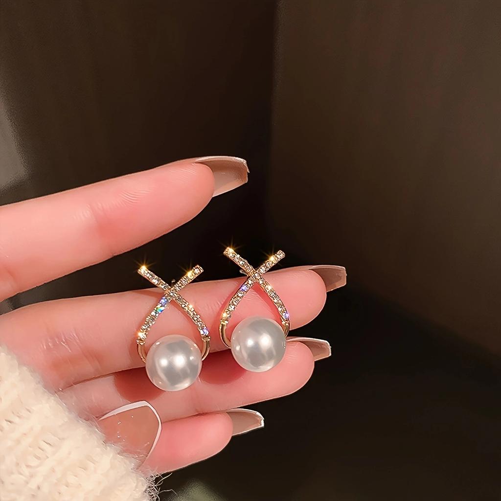 Simple Round Twisted Irregular Women's Earrings Exaggerated European and American Girl Earrings Plain Ring Earrings