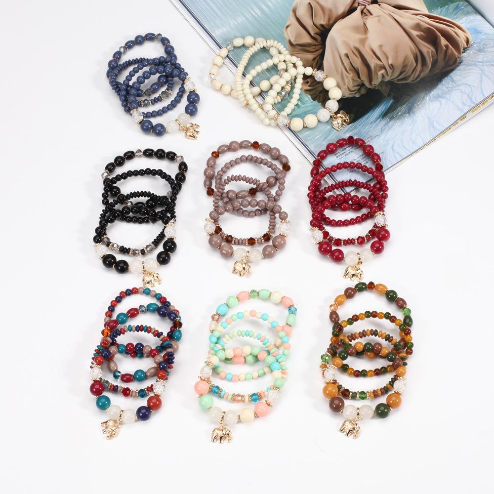 Bohemian Elephant Beaded Bracelet - Popular European and American Jewelry Trend