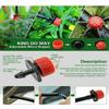 500Pcs 1/4 Inch Adjustable Drip Irrigation Drippers Rotating Sprinklers for Efficient Garden Watering Solutions