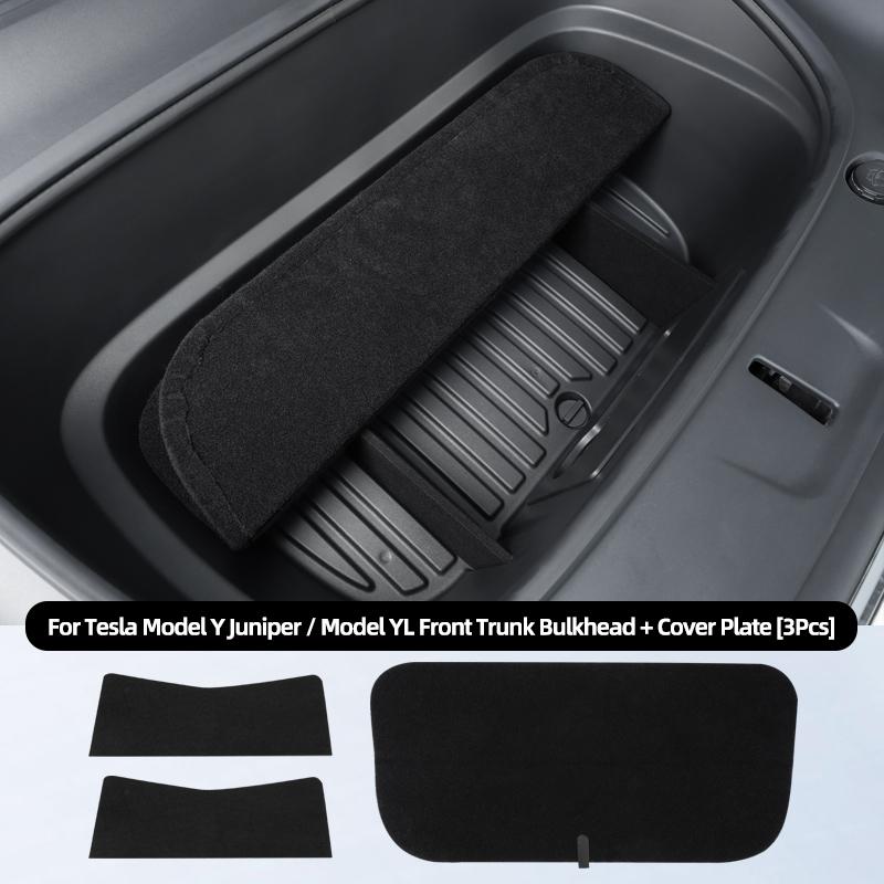 For Tesla Model Y Juniper 6 Seater Model YL 2025 2026 Car Front Trunk Interval Combination Partition Front Spare Box Organizer