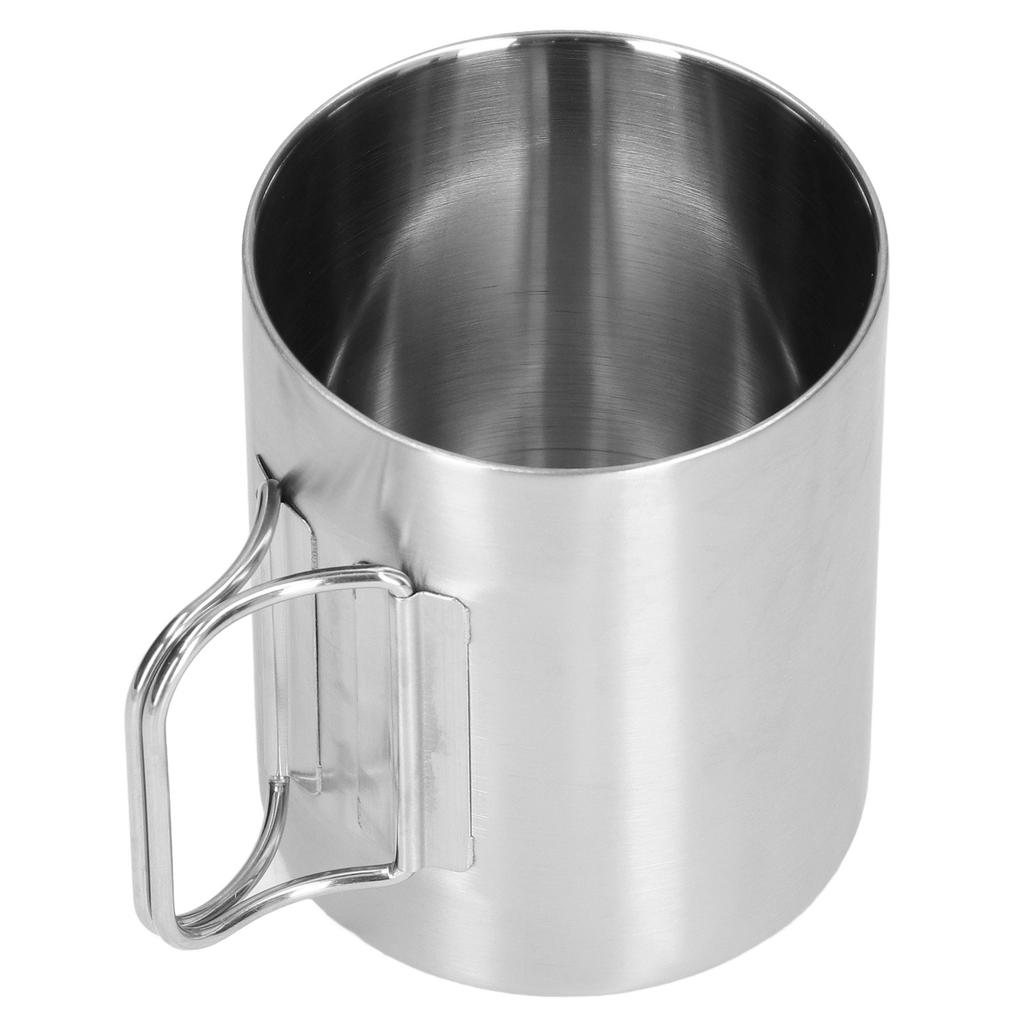 Edelstahltasse Korrosionsbeständig Klappgriff Klappdesign Exquisite Kaffeetasse