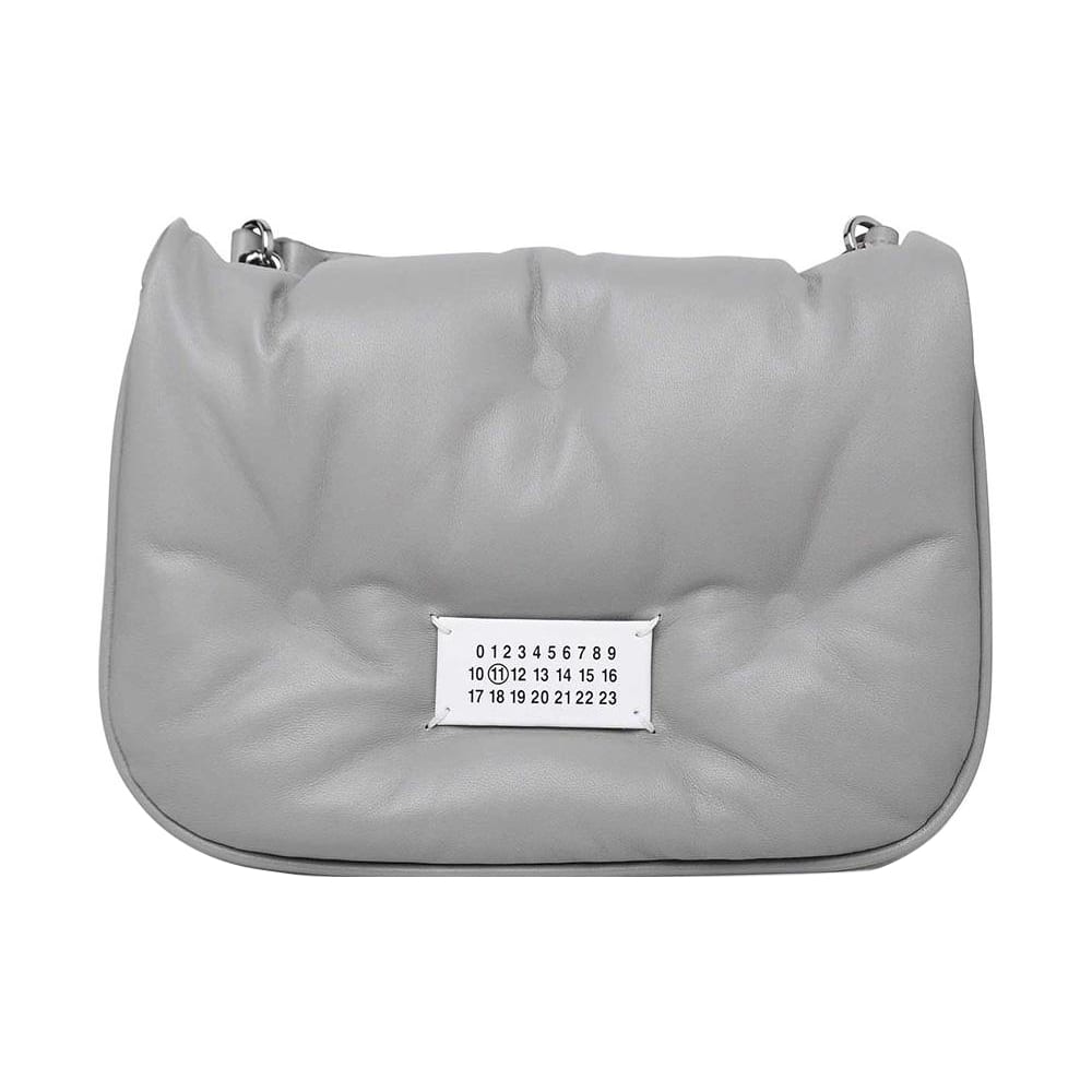 Maison Margiela Glam Slam Grain Nappa Leather Crossbody Bag, Shoulder Bag Women's Gray SB1WG0019P4300T8050