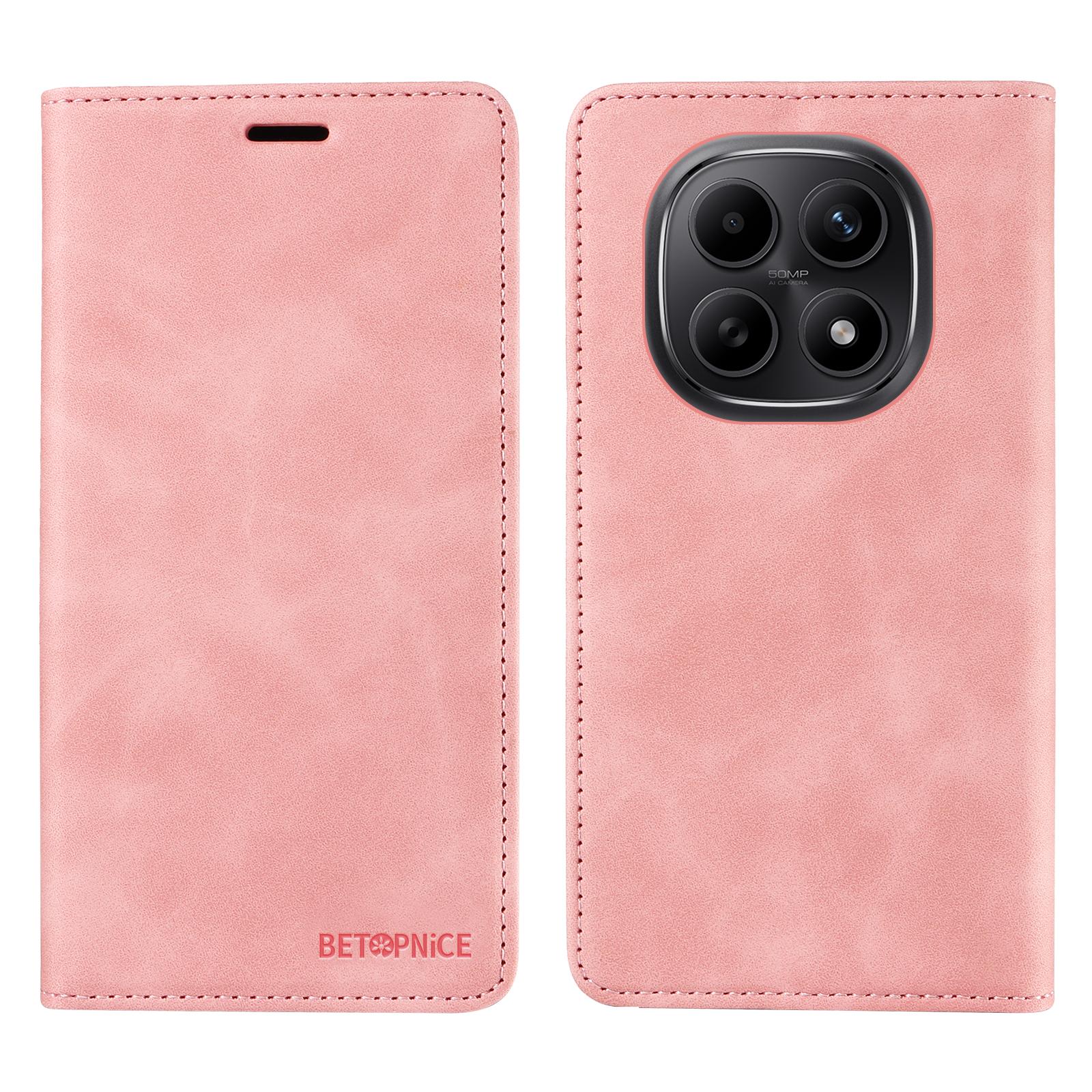 

Для Xiaomi Poco M8 5G/Redmi Note 15 5G (Глобальный)/15 4G (Глобальный) Чехол BETOPNICE Магнитная застежка RFID-блокировка Кошелек Подставка Кожаный чехол для телефона