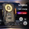 C05 66W Magnetic Fast Charging Car Wireless Charger & Phone Holder with Automatic Navigation.