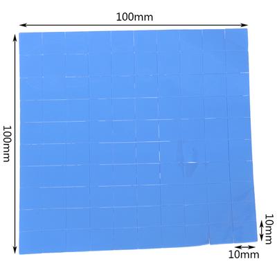 100Pcs 10*10*0.5Mm Thermal Pad Gpu Cpu Heatsink Cooling Conductive Silicone Pad