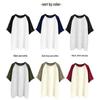 Women's Pure Cotton Raglan Sleeve T-Shirt - Trendy Color Block, Unisex Style, Custom Logo