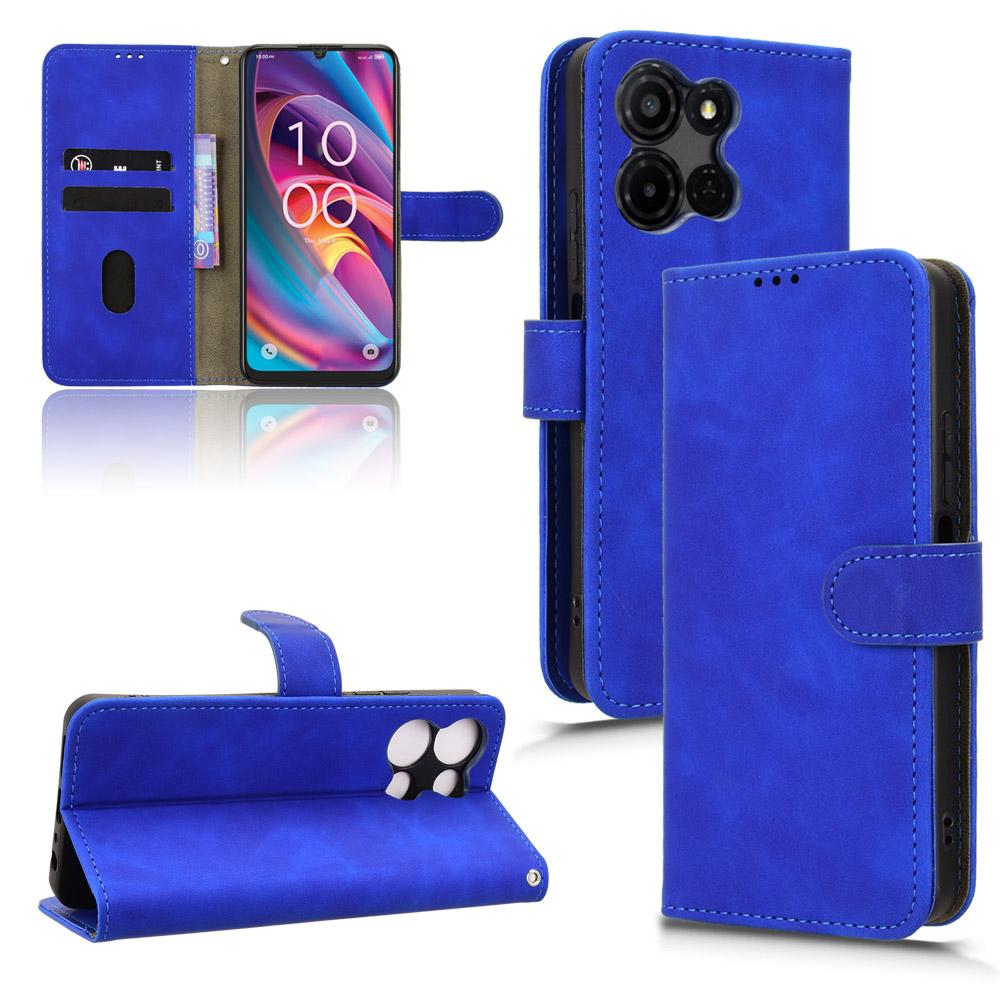 For TCL K33 5G Leather Case Skin Feel Anti Drop Wallet Flip Phone Cover