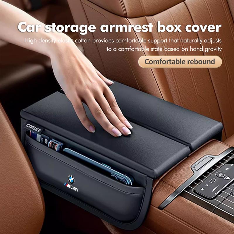 For BMW Leather Car Center Console Armrest Pad Protection Mat Storage Pocket G30 G20 M3 M5 E91 E92 E93 E36 E70 X3 X4 X5 X1 E39 Rvzh40