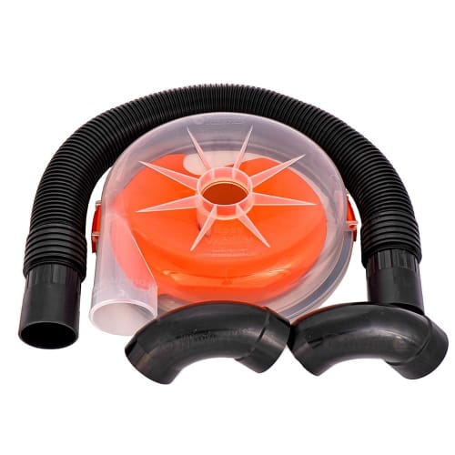 

Dustopper PRO, Low-Profile Dust Separator for Shop Wet/Dry Vacuums, High Flow, 90-Degree Sweep Elbow and Connecting Hose Included, Fits Standard 5-Gal