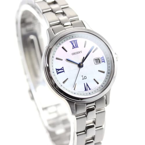 Orient iO Solar Watch, Made in Japan, with Manufacturer's Warranty, Women's, RN-WG0007A, White