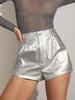 Party Casual Women's Shorts Genuine  Lambskin Leather Stylish Fashionable Unique