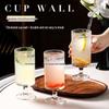 Elegant Glass Cylinder Cup for Juice, Cocktails, Tea & Cold Drinks