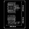 Mould King 10219 Technical Car Toys The Motorized F488 Supercar V8 Engine Building Block Assembly Engine Set Kids Christmas Gift