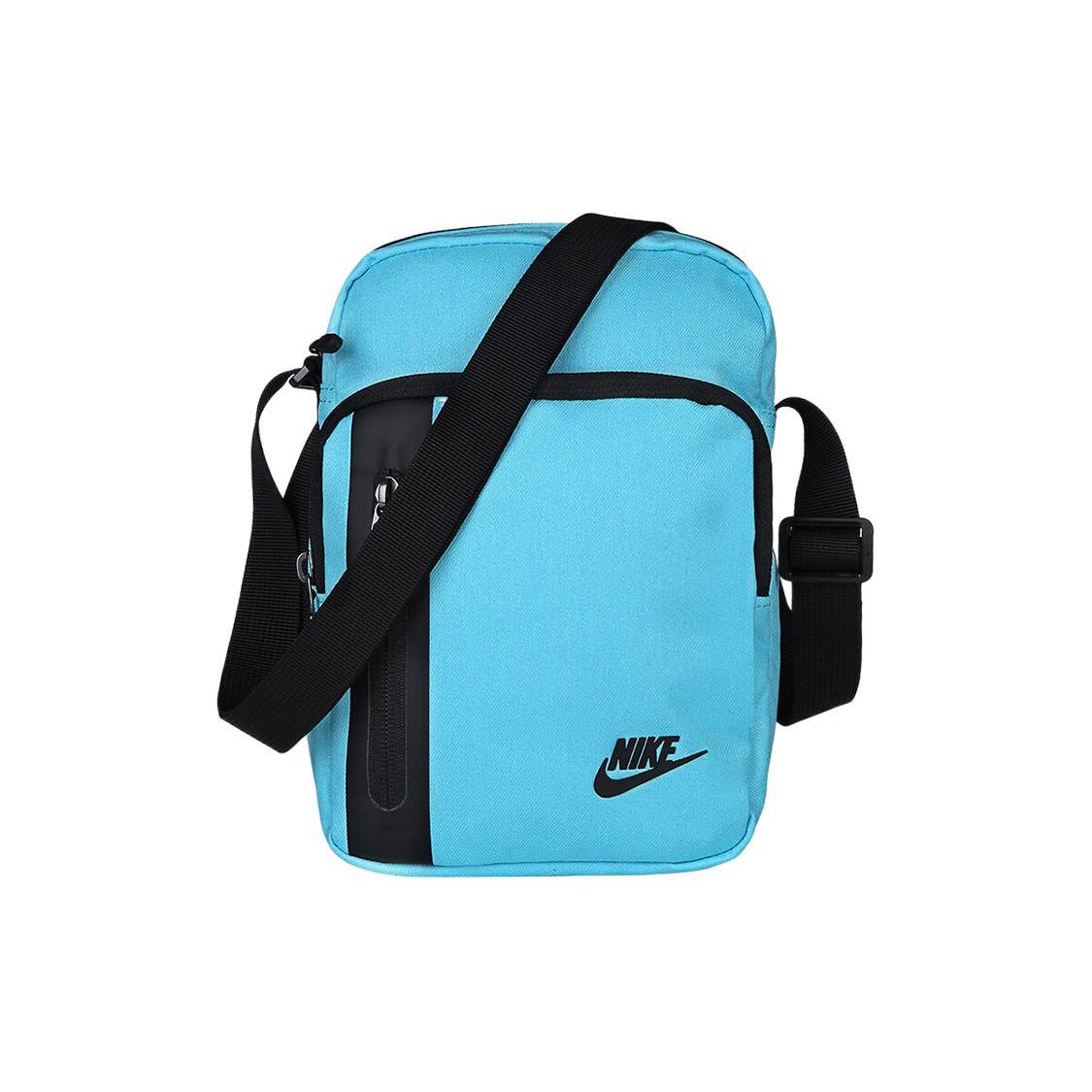 

Новая маленькая квадратная сумка Nike из полиэстера, сумка через плечо, сумка кроссбоди, обычная, унисекс, светло-голубая BA5268-432 16.0*8.1*23.1CM