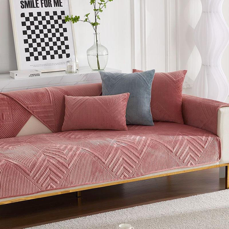 Winter Thick Sofa Cushion Plush Sofa Cover Four Seasons Universal Sofa Towel Cover Cloth Autumn and Winter Simple Modern Cushion