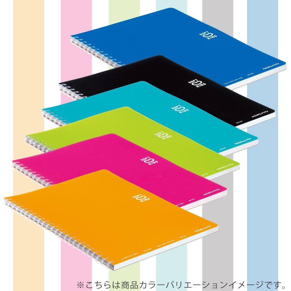 KOKUYO Soft Ring Notebooks [All 2 Colors] 2-Pack, A5, 50 Sheets, Dot Grid, School/Office Supplies