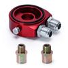 WLR RACING - Universal Aluminum AN10 Sandwich Oil Adapter Filter Cooler Plate Kit With 3/4-16 UNF , M20 X 1.5 Fitting WLR6721
