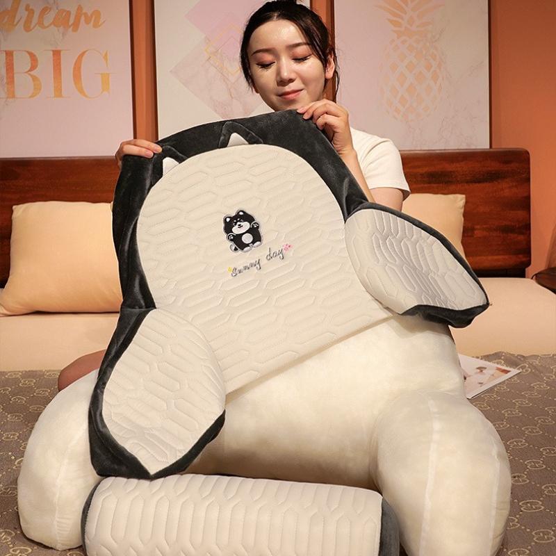 Bedhead Backrest Cushion Dormitory Reading Pillow Pregnant Women Protect Their Waist Cartoon Pattern Seat Cushion All-season