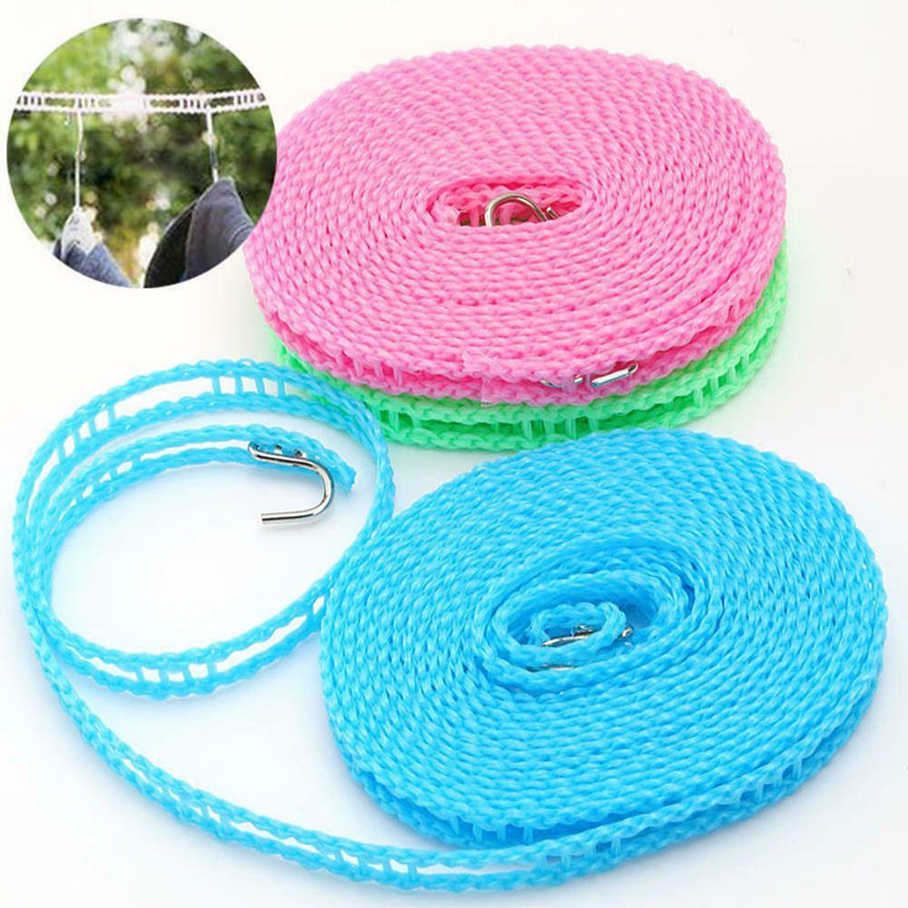 

New Laundry Non-slip 3m/5m Clothesline Rope Nylon 5m-random color