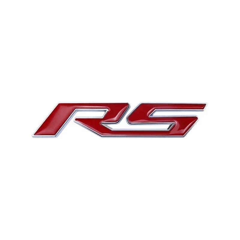 

1pcs 3D Car Accessories Metal Sticker RS logo Emblem Trunk Badge Auto Decals For Chevrolet Captiva Aveo Trax Cruze Malibu
