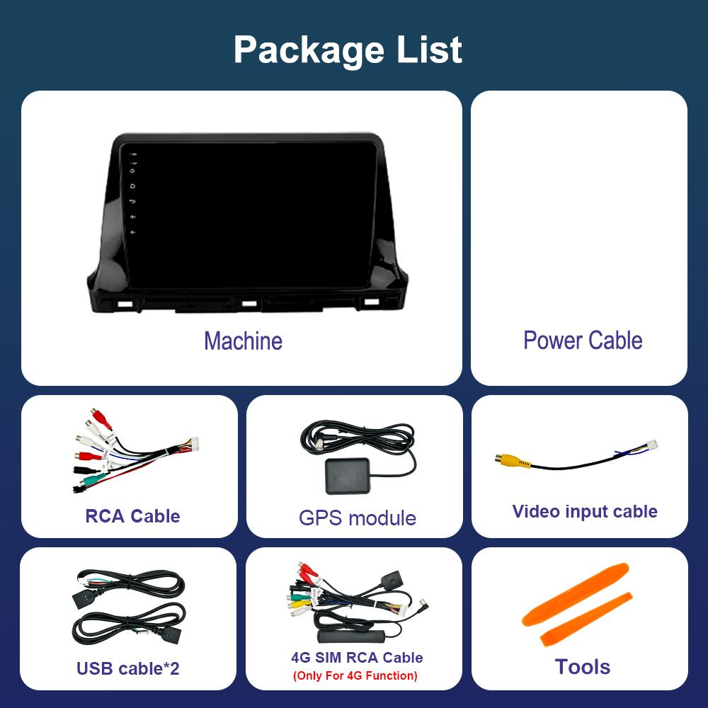 Navigation GPS Android Intelligent System 4G 10 inch for KIA Seltos 2020 WiFi Car Video Multimedia Player Touch Screen Bluetooth