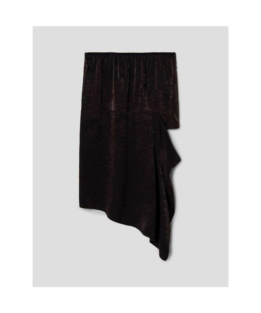 Anggae Brown Chouchou Cutout Skirt Brown