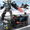 27IN1 SWAT Mecha Building Blocks Robot Police Car Building Blocks Plane Building Blocks Children Toy Christmas Holiday Gift