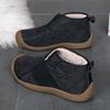 Autumn and winter new high-top cotton shoes piled thickened mother shoes soft sole lightweight cotton shoes