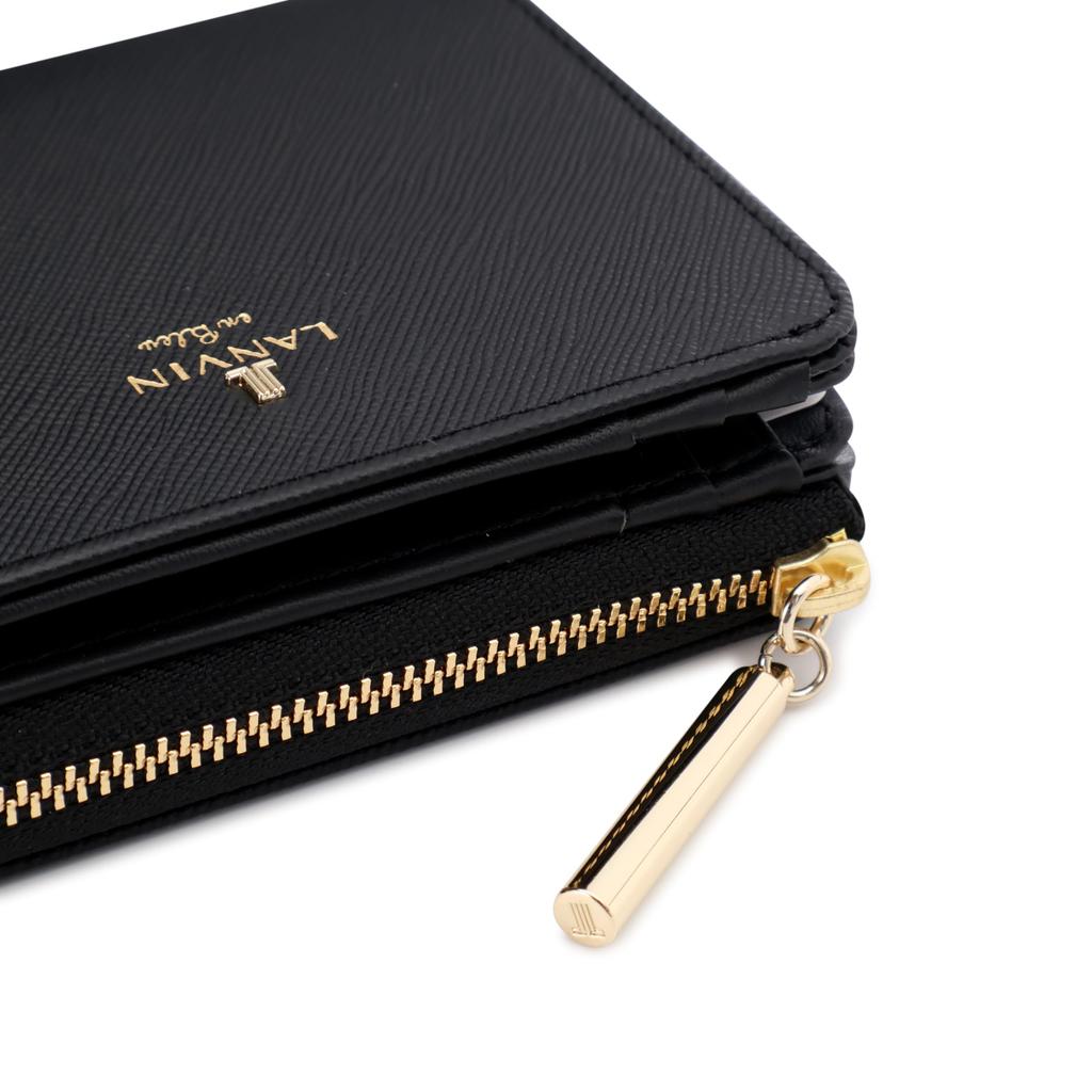 Lanvin En Bleu Luxembourg Bifold Size Black To Our Wallet, Women's, 480453, 10, (Exclusive Store)