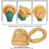 Shining African Women Turban Cap Twisted Braid Headtie Head Wraps Wedding Party Headpiece Bonnet