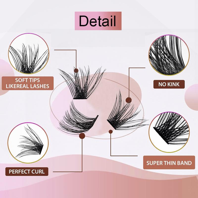DIY Self-grafting Eyelashes Segmented Large Capacity Natural Thick New False Eyelashes